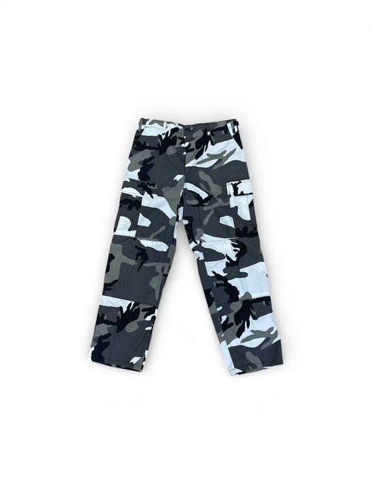 Cargo Pants Baggy Camouflage Black